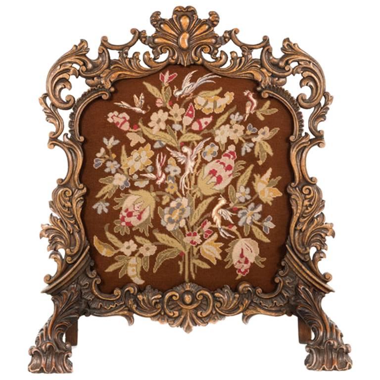 Antique Fireplace Screen C-HH