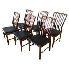 Svend A. Madsen for Moreddi Set of Six Rosewood Dining Chairs