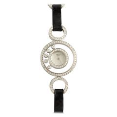 Chopped Floating Diamond and White Gold Ladies Watch 3