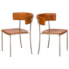 Erik Karlström Pair of Armchairs/ Side Chairs Produced in Sweden