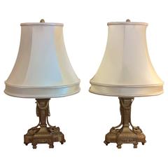 Pair of Excellent Quality Ormolu Table Lamps 3