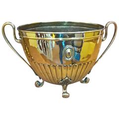 Edwardian Brass Soutterware Oval Log/Coal Bucket