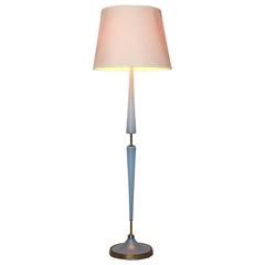 Tomasso Buzzi Blue Murano Glass Floor Lamp for Venini 1