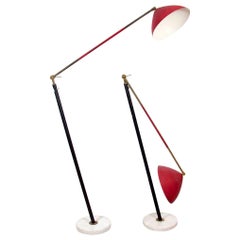 Vintage Pair of Stilux Articulating Floor Lamps