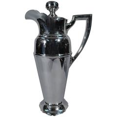 Large American Sterling Silver Cocktail Shaker 10