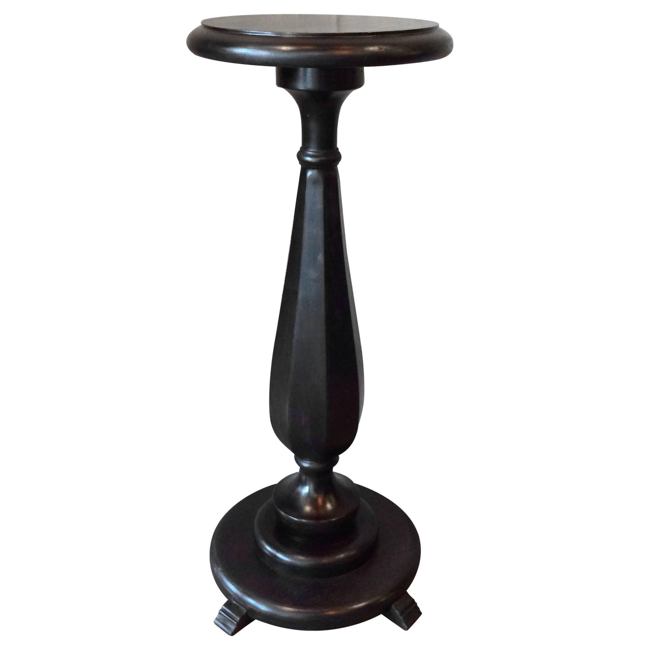 Late Victorian Ebonized Mahogany Pedestal or Plant Stand