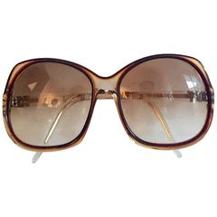 Vintage 1970s Nina Ricci Designer "N" Logo Sunglasses