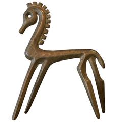 Moderne Pferdeskulptur aus Bronze von Frederick Weinberg aus der Jahrhundertmitte