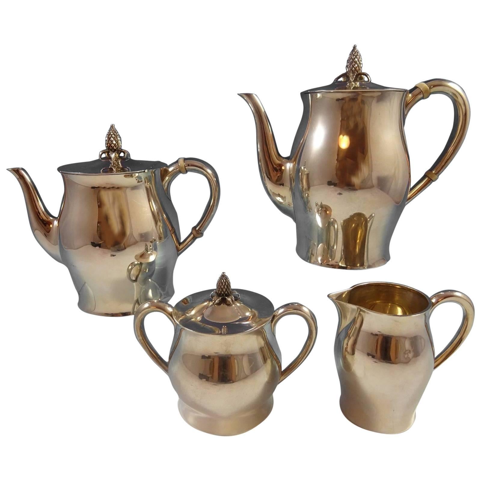 Paul Revere by Tuttle Sterling Silver Tea Set of Four Pieces Hollowware