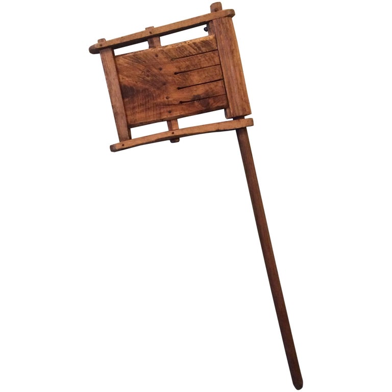 19th Century French Ratchet Clacker Noisemaker Instrument at 1stDibs