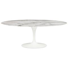 Large Oval Marble Tulip Dining Table by Eero Saarinen for Knoll