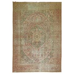 Shabby Chic Persian Tabriz Rug 5