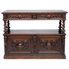 19th Century French Renaissance Carved Server