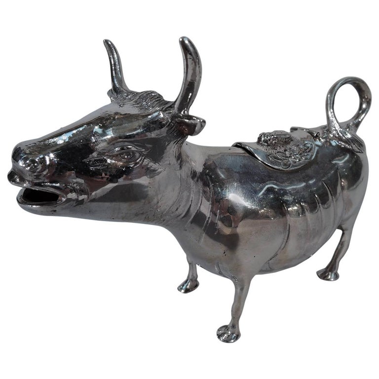 Cartier Sterling Silver Sweet Beast Cow Creamer For Sale at 1stDibs