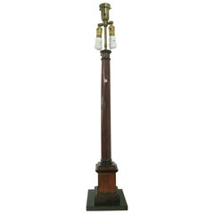 Antique 19th Century Georgian Stick Form Tall Table Lamp