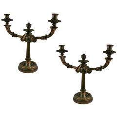 Pair of circa 1920s Italian Candelabras 3