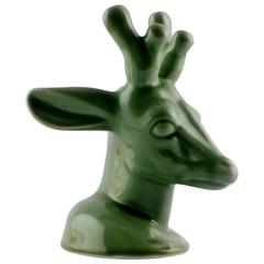Royal Copenhagen Axel Salto Deer, Glazed Stoneware, Stamped Salto 20803