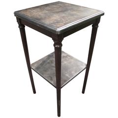 American Coated Steel Side Table