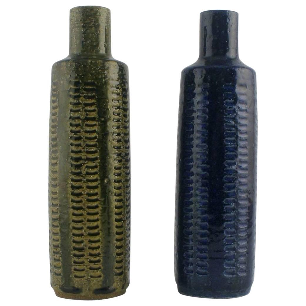 Pair of Pottery Vases from Palshus by Per Linnemann-Schmidt, 1970s