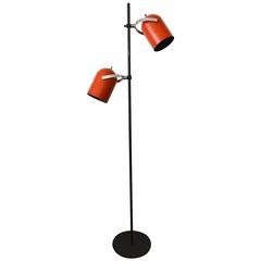 Adjustable Enameled Floor Light by Lightolier