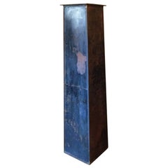 Artisan-Made Industrial Raw Steel Column