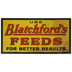 1920 Metal Feed Sign