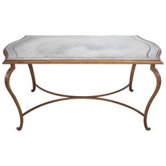 Elegant French Gilt Iron Table in the Style of Rene Prou
