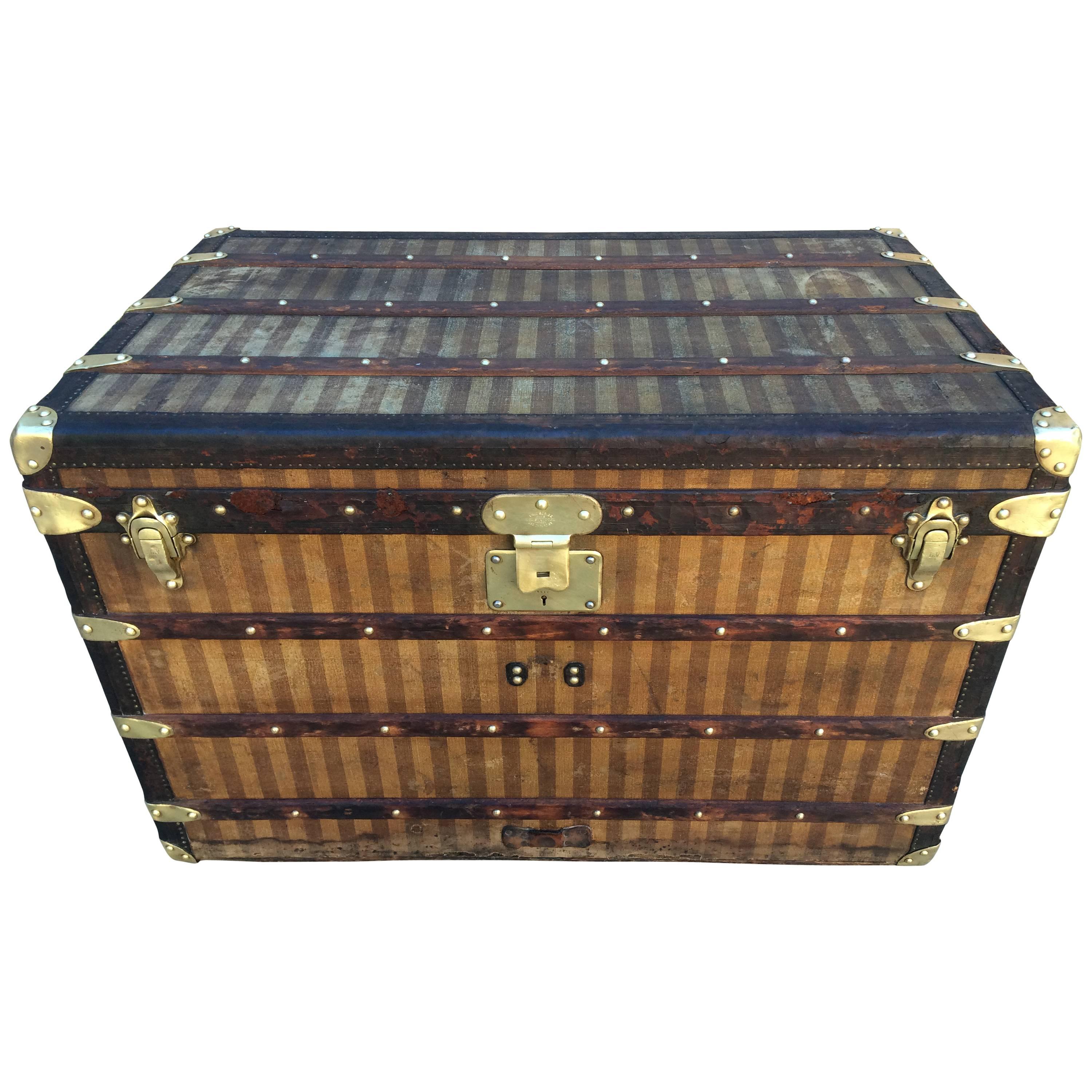 Louis Vuitton Rayee Steamer Trunk  For Sale
