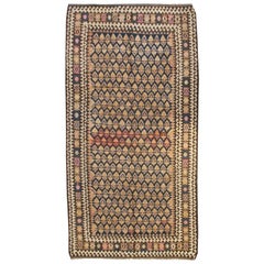 Außergewöhnlicher Varamin-Kelim-Teppich aus dem frühen 20. Jahrhundert