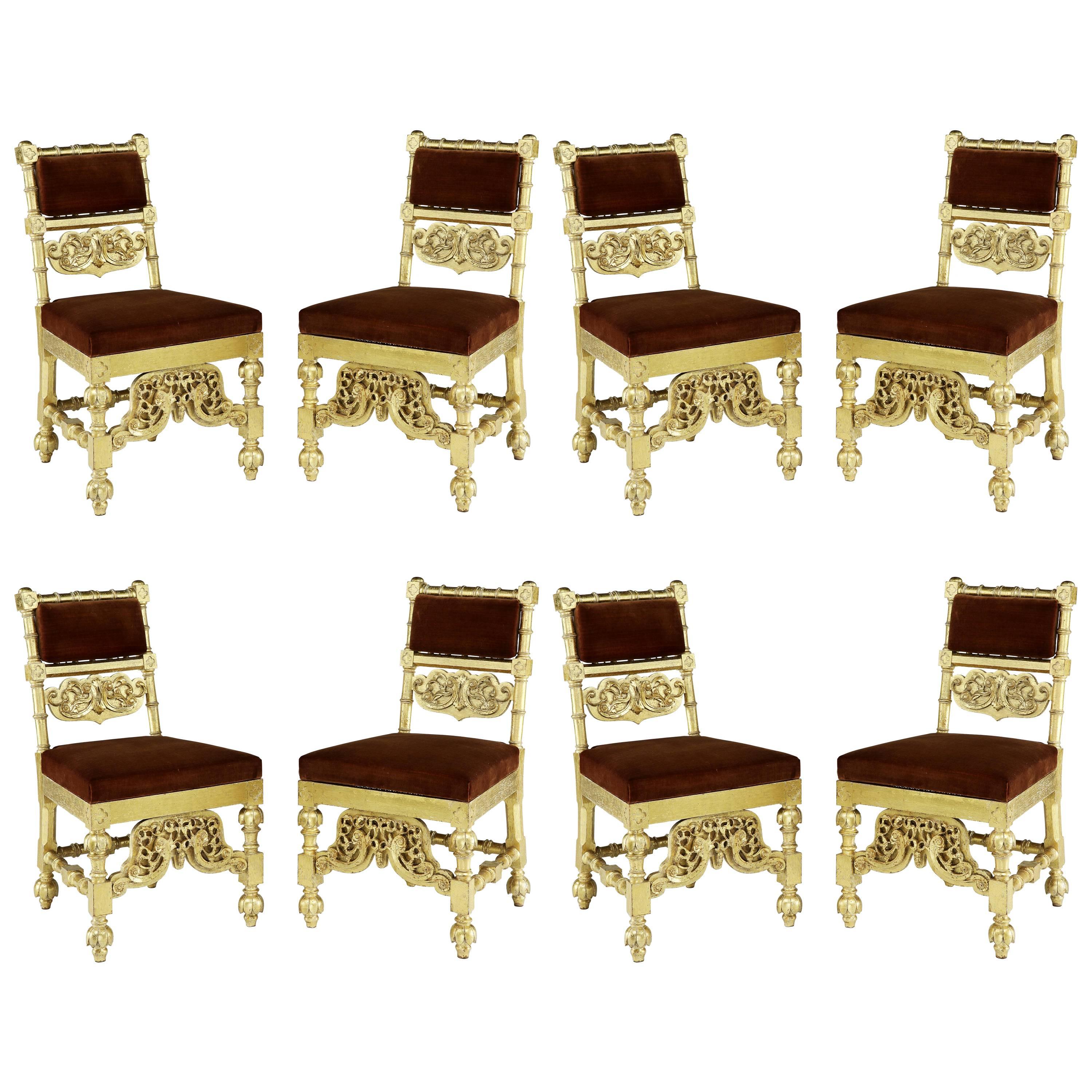 Set of Eight Early Victorian Chairs For Sale