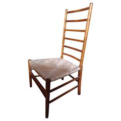 Highly Collectable Rare English Edwardian Ladder Back Chair, circa 1900