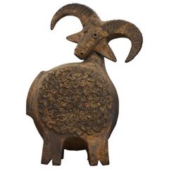 Dominique Pouchain Mouflon Ceramic Sculpture 1