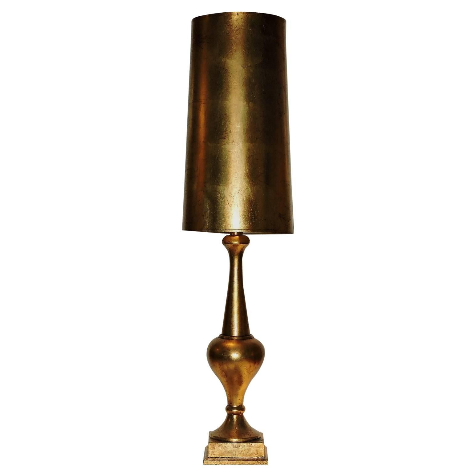  Hollywood Regency Gilded Lamp