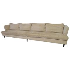 Classic Extra Large Edward Wormley Dunbar Style, Mid-Century Modern Sofa 11