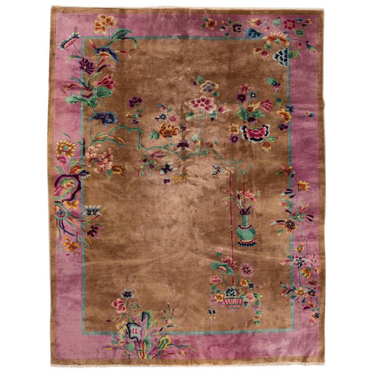 Chinese Art Deco Rug For Sale at 1stdibs