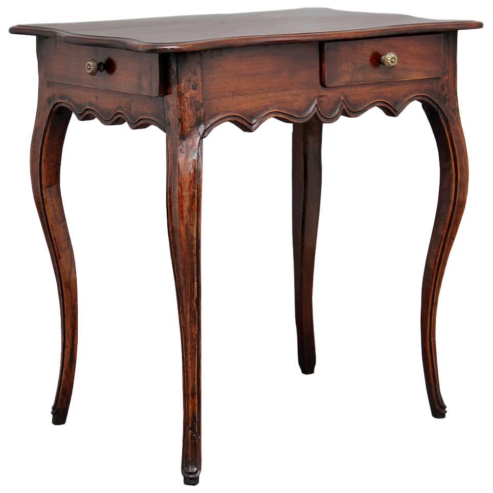 18th Century French Provincial Fruitwood Side Table