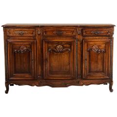 Vintage French Carved Walnut Buffet Antique French Carved Walnut Buffet