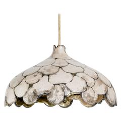 Vintage 1970s Ceramic Tulip Light Fixture