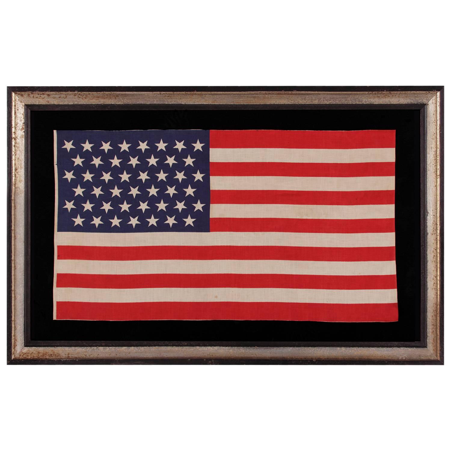 45 Star American Parade Flag with Dancing Stars, Large Scale, Utah Statehood