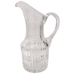 1920s American Brilliant Cut-Crystal Handled Pitcher 9