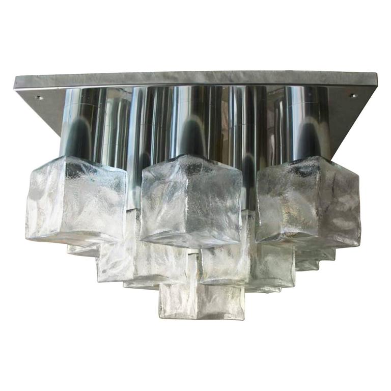 Beautiful Large J. T. Kalmar Ice Cube Chandelier For Sale at 1stDibs | ice  cube leuchte kalmar, ice cube lampe kalmar, beautiful chandeliers