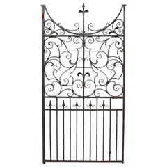 Large Mid-19th Century Wrought Iron Pedestrian Gate