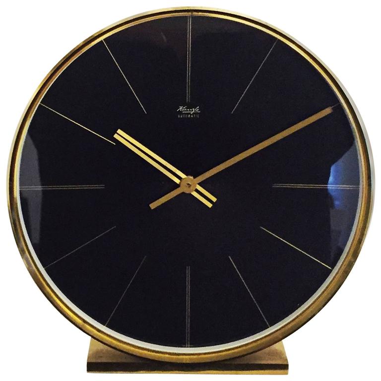 MidCentury Table Clock by Kienzle at 1stDibs