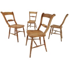 Victoria Regina Era Rustic English Original Farm Chairs