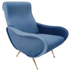 Marco Zanuso style Lady Armchair, in 25 colours of velvet, Italian 4