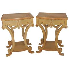 Pair of Grosfeld House Tassel Form End Tables