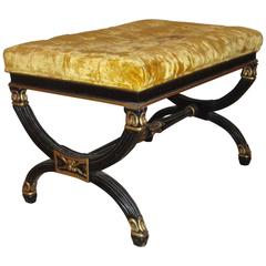 X-Form Bench or Footstool in the Manner of Maison Jansen 10