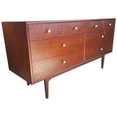 Mid-Century Modern Eight-Drawer Dresser by Kipp Stewart, Declaration