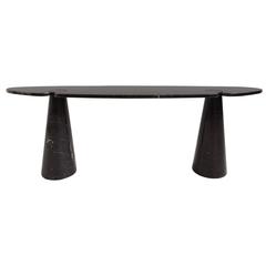 Black Marquinia Marble Console from the Series Eros by Angelo Mangiarotti