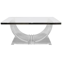 Lucite and Metal Top Table from the 1970s 7